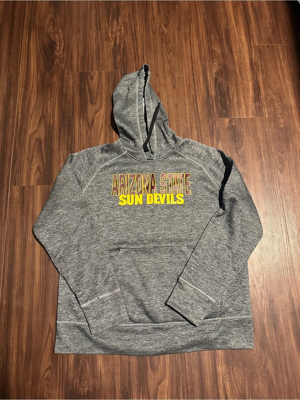 adidas Gray Arizona State Sun Devils Pullover Hoodie